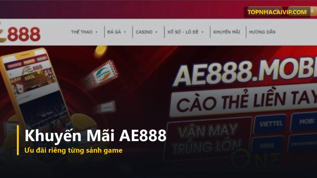 khuyến mãi nhà cái AE888