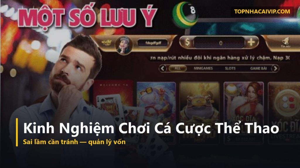 kinh nghiệm cá cược thể thao