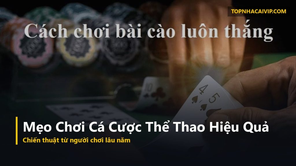 mẹo chơi cá cược thể thao