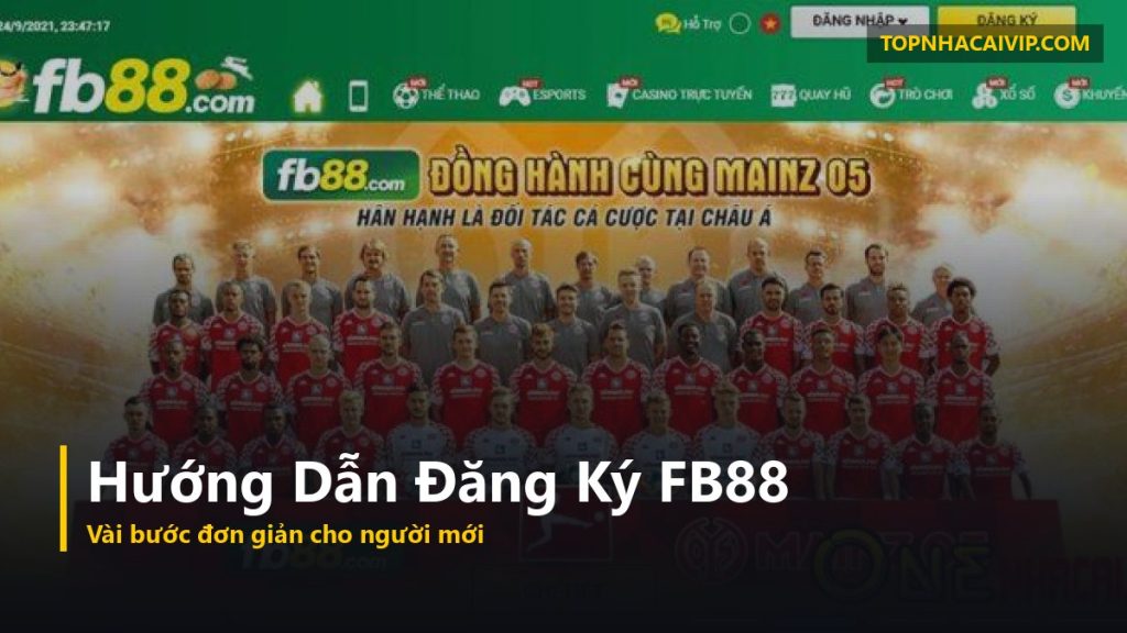 đăng ký nhà cái FB88