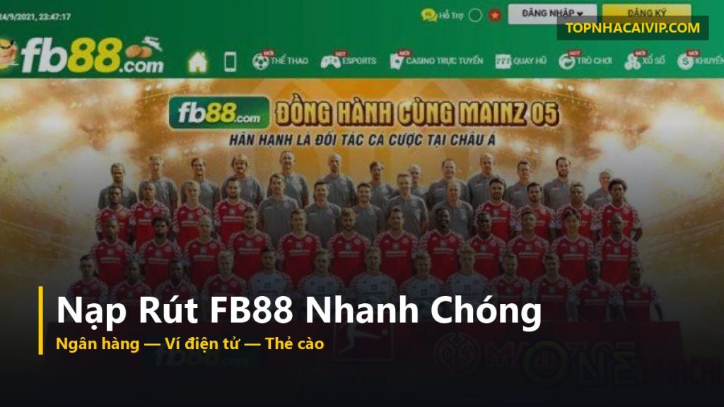 nạp rút nhà cái FB88
