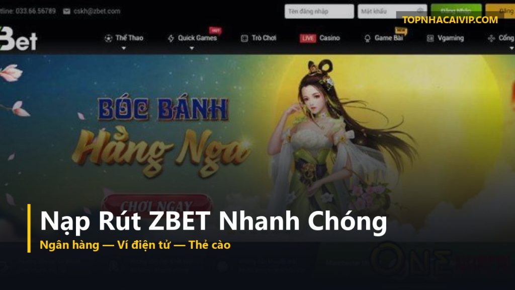 nạp rút nhà cái ZBET